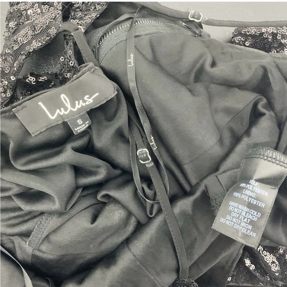 Lulu's Black Sequin Mini Dress - Picture 4 of 4